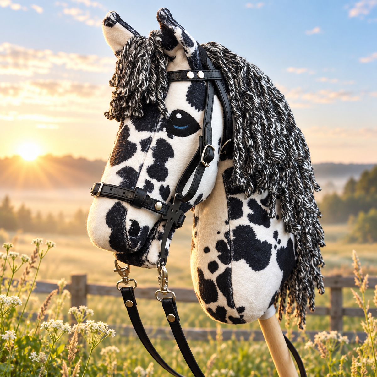 Cavallo Hobby Pezzato Marrone e Bianco. Realistico. Formati A5, A4 e A3.
