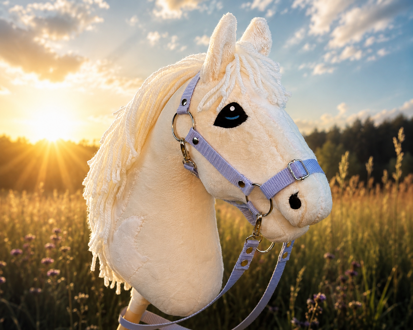 Palomino Tobiano Steckenpferd mit Flecken. Realistisch. Erhältlich in den Größen A3, A4 und A5.