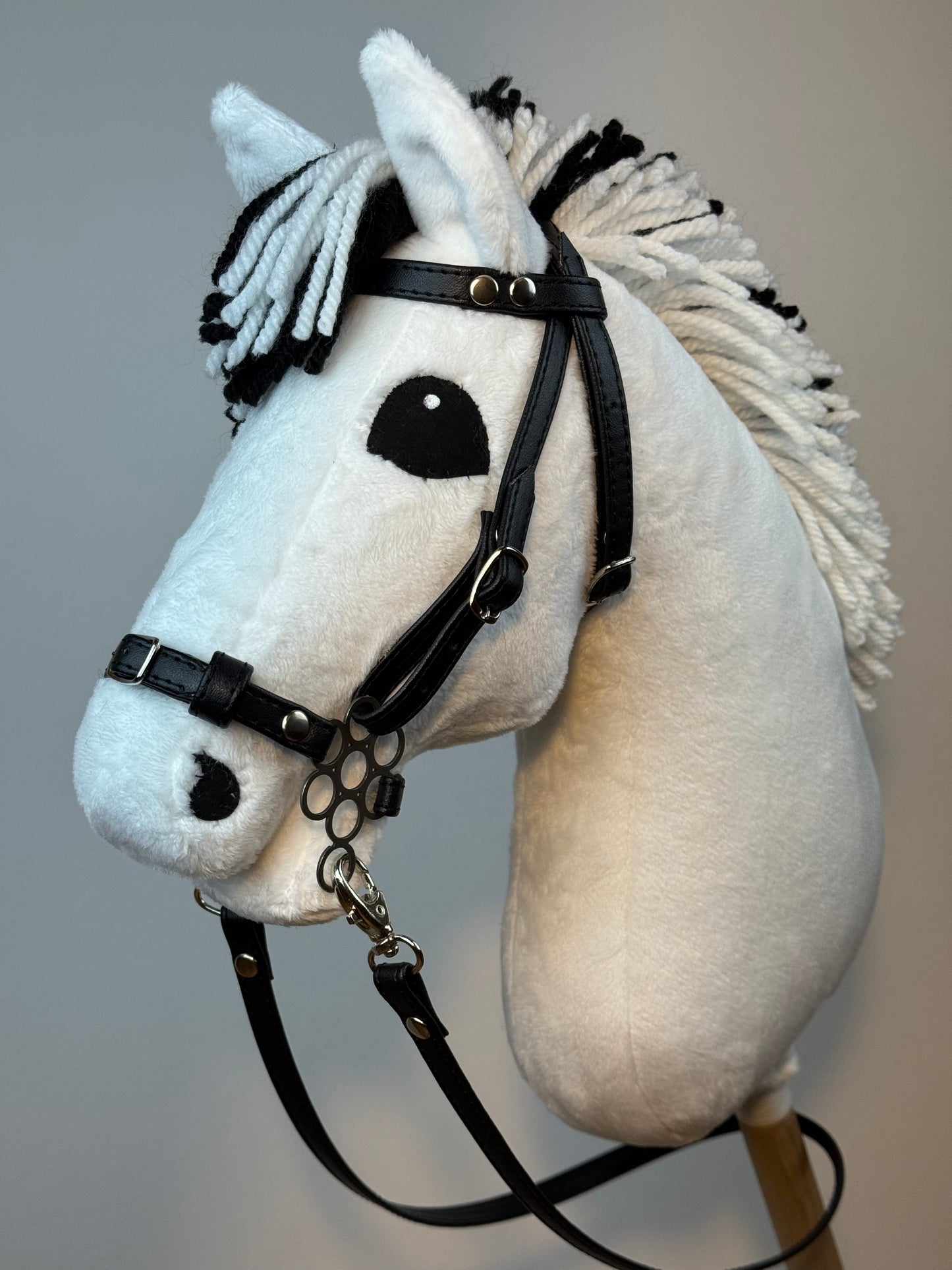 Cavallo hobby Fjord bianco norvegese. Realistico. Disponibile nei formati A3, A4 e A5.