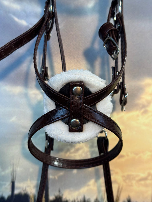 Icelandic Leather Bridle with Bit for Hobby Horses of A5, A4 or A3 size