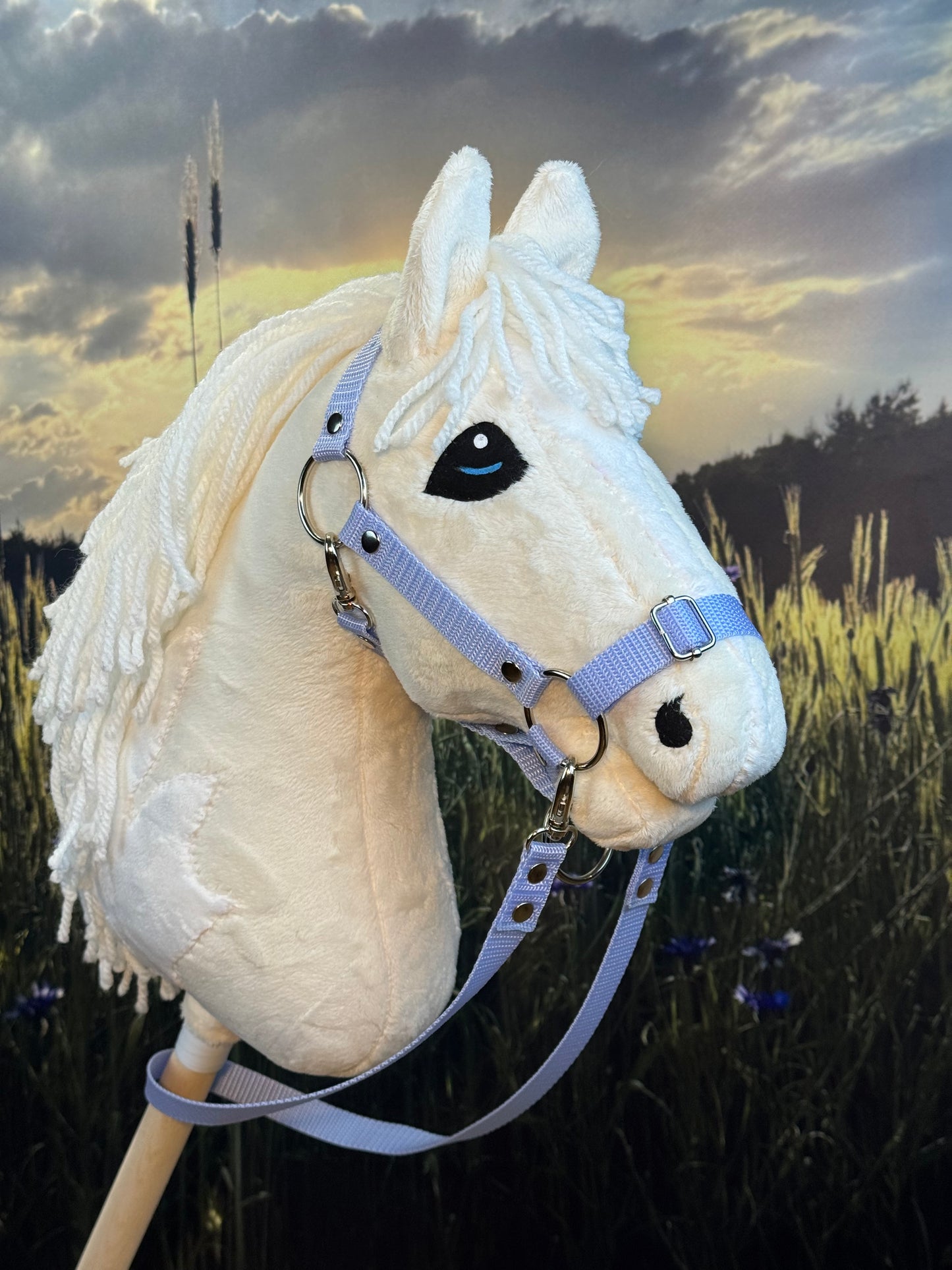Palomino Tobiano Steckenpferd mit Flecken. Realistisch. Erhältlich in den Größen A3, A4 und A5.