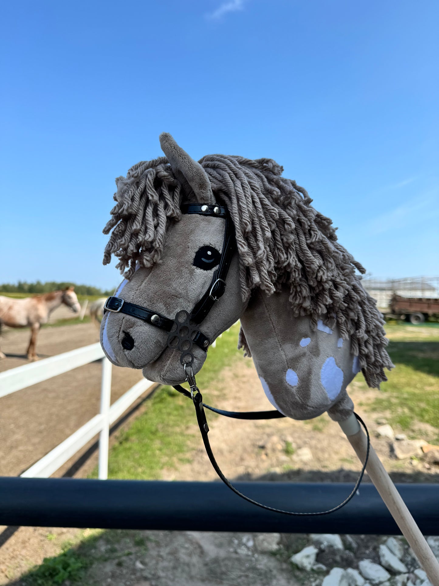 Hobby Horse A4 with detachable stick. Cappuccino Mokate.