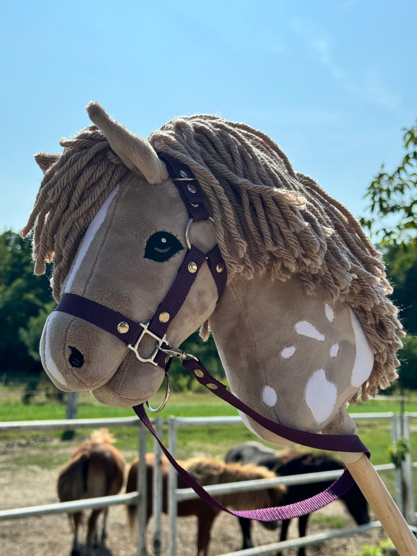 Hobby Horse A4 with detachable stick. Cappuccino Mokate.